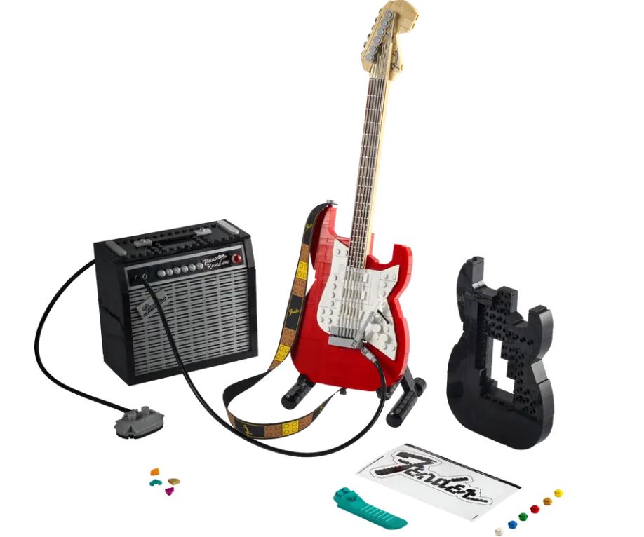 LEGO® Ideas Fender® Stratocaster™ 21329 | Spatial Engineering & Mechanics | Music History | 1074 Pieces | Ages 18+ | K12 Education