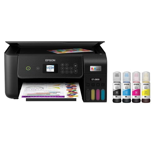 Epson EcoTank 2800 | Wireless Color All-in-One Cartridge-Free Supertank Printer | with Scan and Copy (ET-2800)