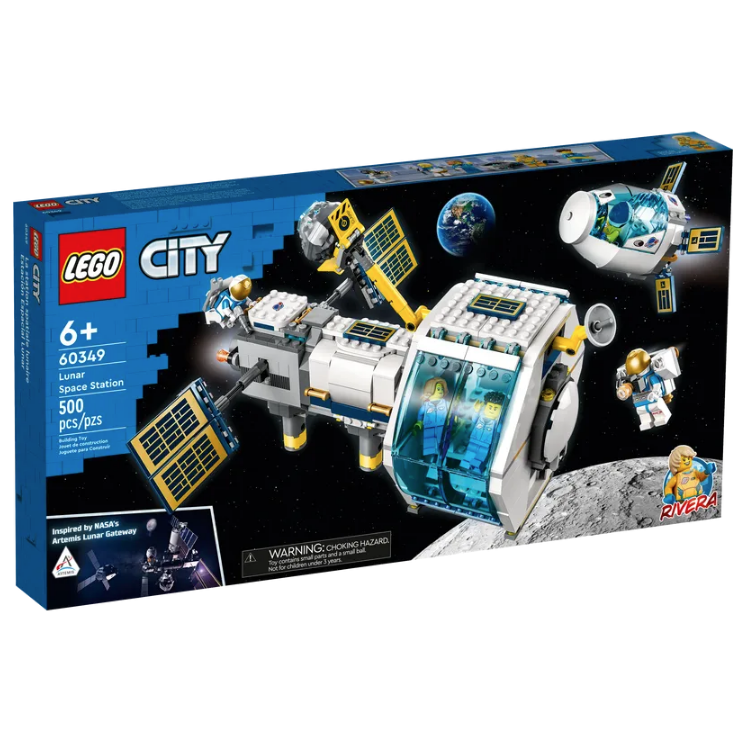 LEGO Lunar Space Station 60349 | NASA Space Science | 500 Pieces | Ages 6+ | K12 Education
