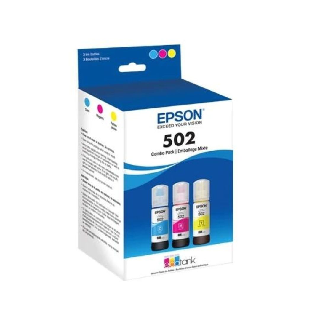 Epson 502 Ink Refill (For ET-3850, ET-4850, ET-2850 Printers) | 3 color pack (No Black)