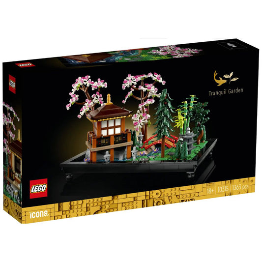 LEGO Tranquil Japanese Garden 10315 | Botanical | 1363 Pieces | Ages 18+ | K12 Education