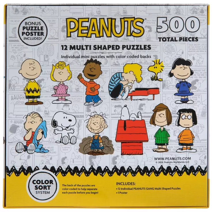 Peanuts Multi-Shaped Puzzles | 500 Pieces