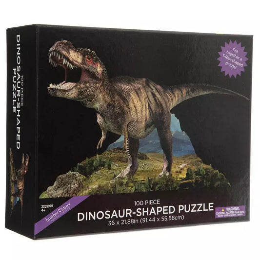 Dinosaur-Shaped Puzzle | 100 Pieces