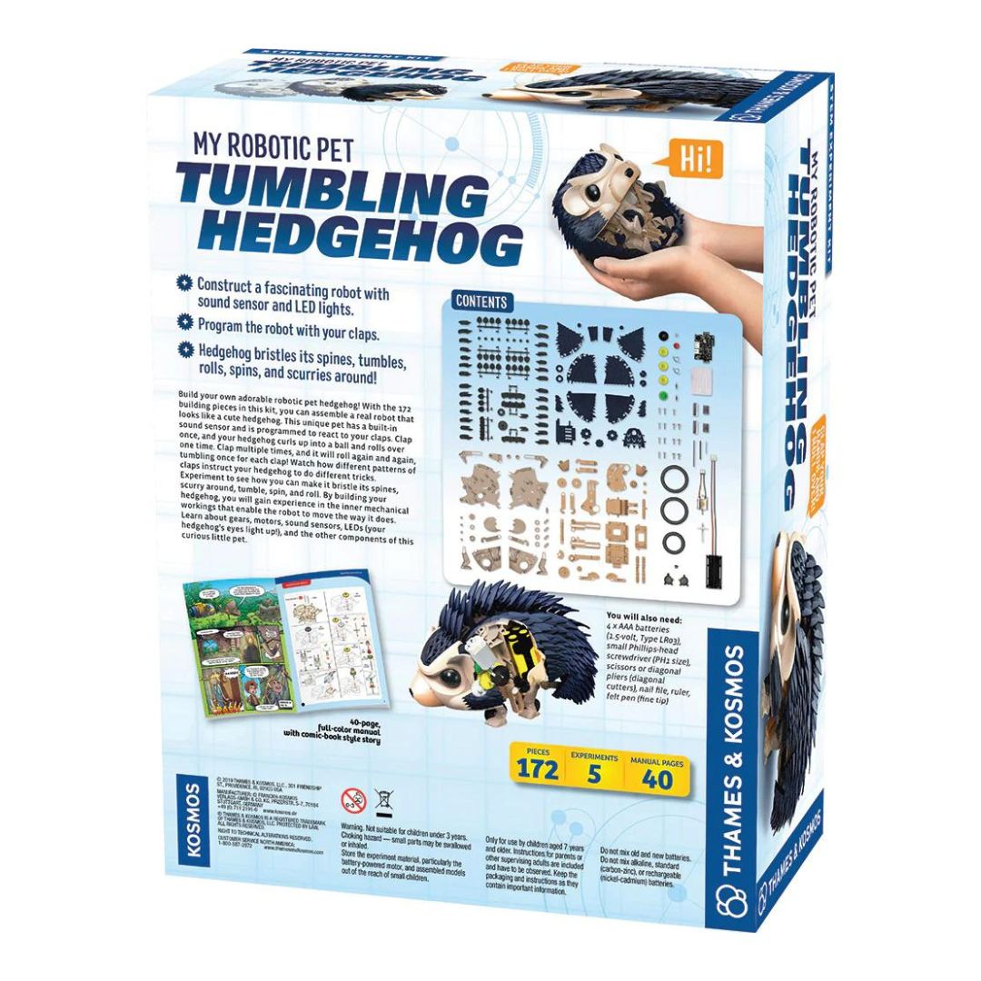 My Robotic Pet - Tumbling Hedgehog | Ages 7+ | 172 Pieces | STEM Kit