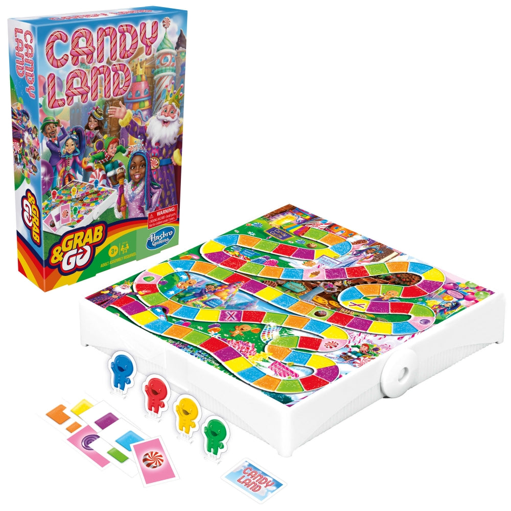 Grab and Go Candyland Board Game - Portable Travel Game | Ages 3+ | STEM