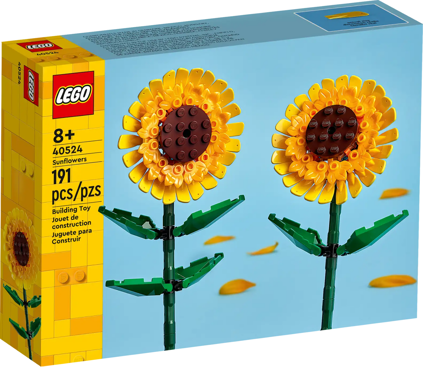 LEGO Sunflowers 40524 | Botanical Studies | 191 Pieces | Ages 8+ | K12 Education | STEM Kit