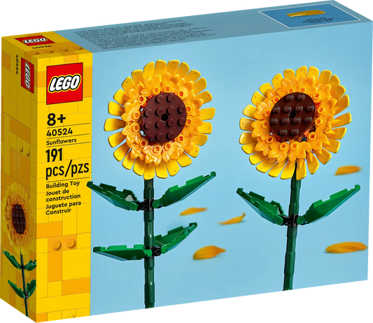 LEGO Sunflowers 40524 | Botanical Studies | 191 Pieces | Ages 8+ | K12 Education | STEM Kit