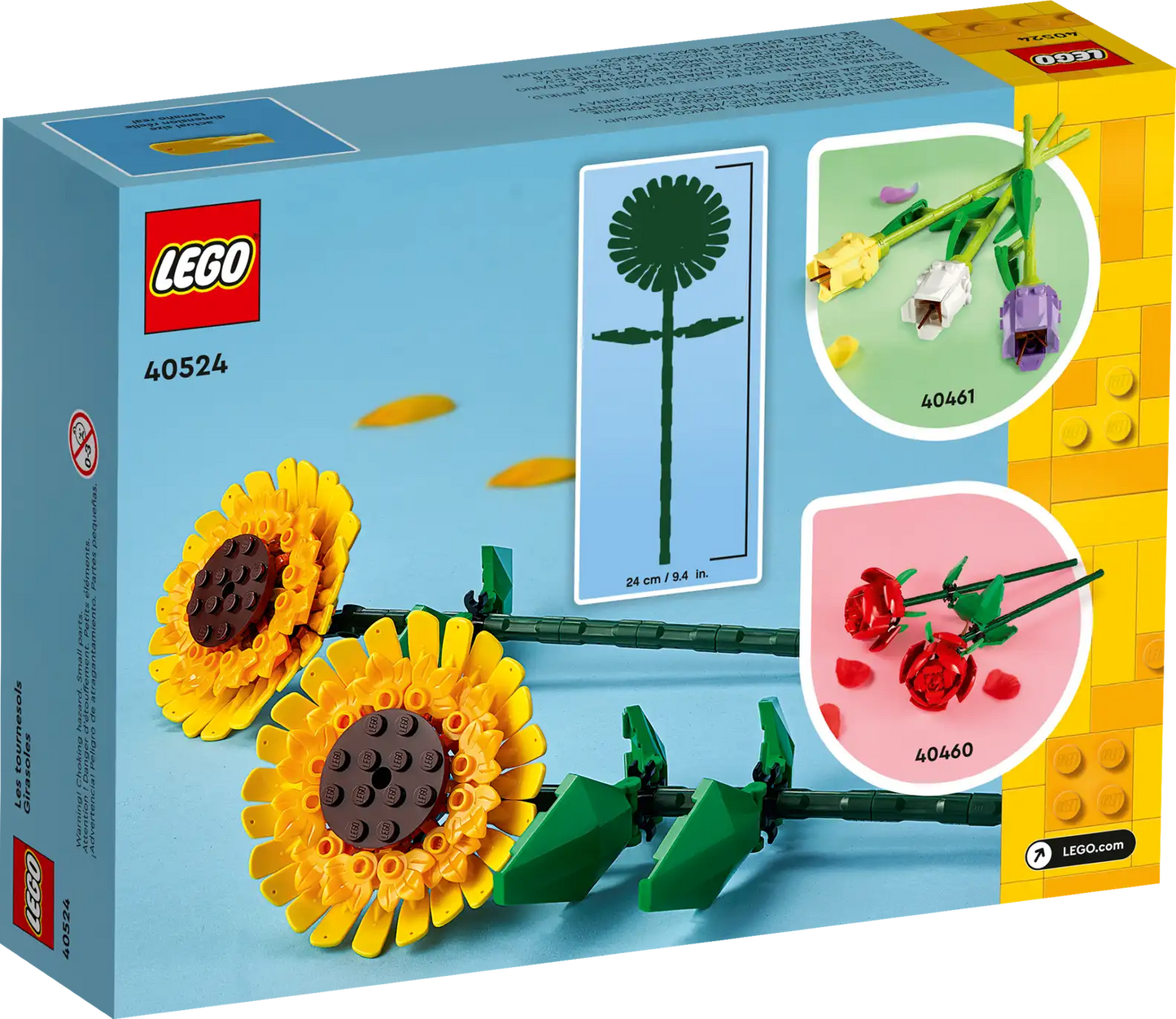 LEGO Sunflowers 40524 | Botanical Studies | 191 Pieces | Ages 8+ | K12 Education | STEM Kit