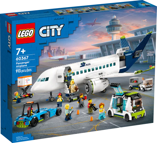 LEGO Passenger Airplane 60367 | Social Studies | 913 Pieces | Ages 7+ |K12 Education