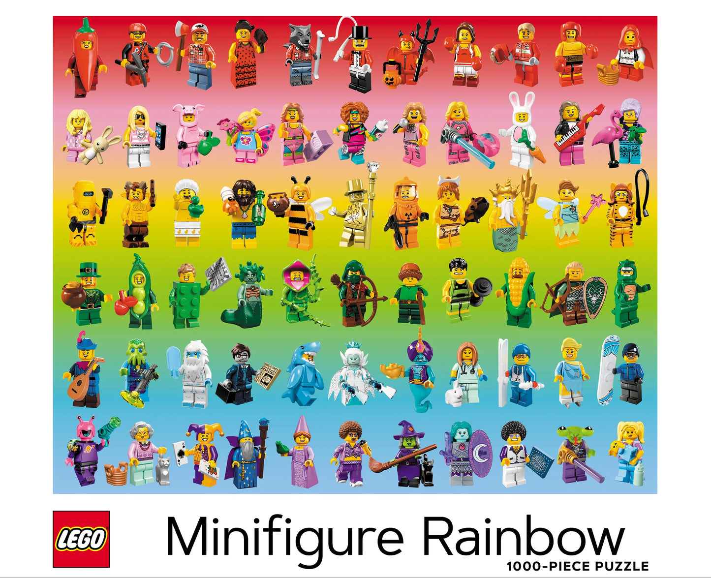 LEGO Minifigure Rainbow Puzzle