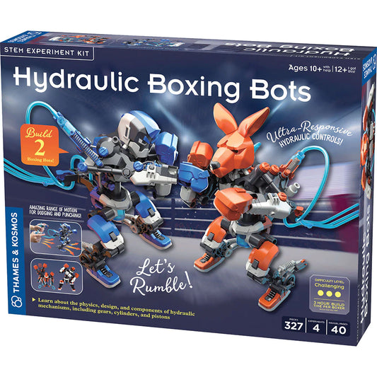 Hydraulic Boxing Bots | Ages 10+ | 327 Pieces | STEM Kit