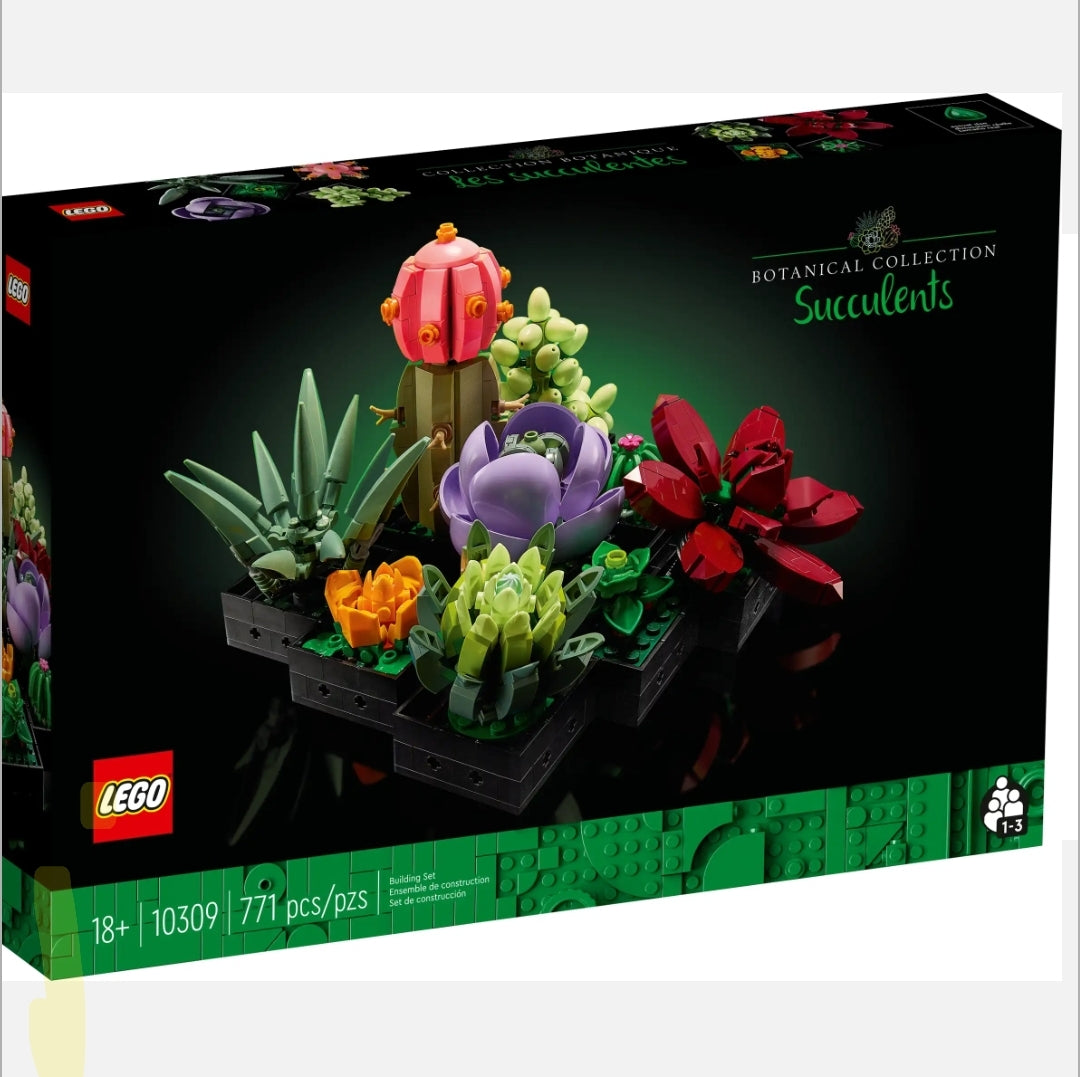 LEGO Succulents 10309 | Ages 18+ | Botanical Kit | Spatial Engineering | Dexterity Therapy | Special Parts Kit | 771 Pieces | K12 Education