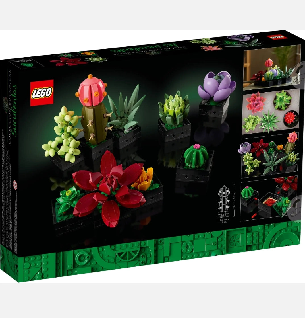 LEGO Succulents 10309 | Ages 18+ | Botanical Kit | Spatial Engineering | Dexterity Therapy | Special Parts Kit | 771 Pieces | K12 Education