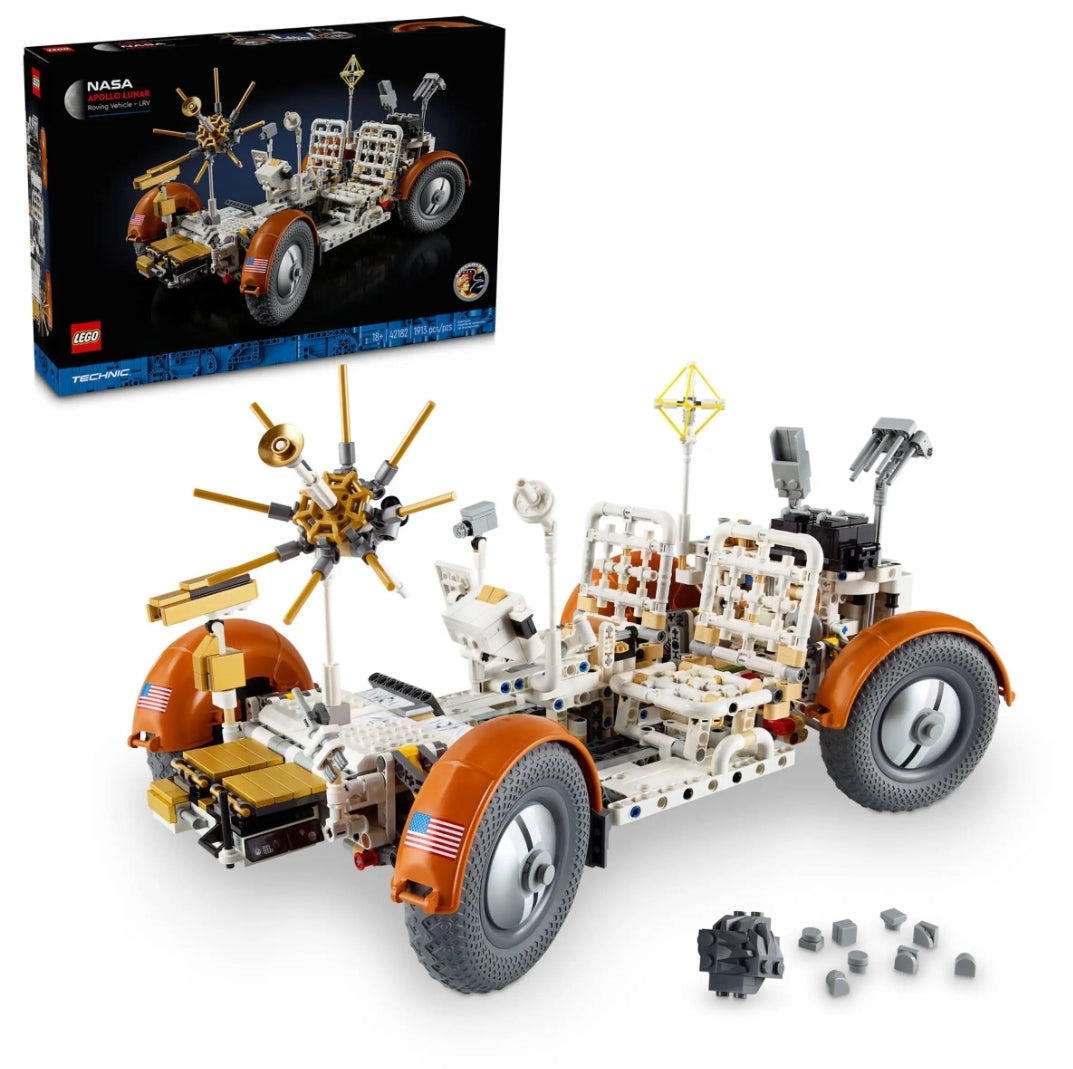 LEGO NASA Apollo Lunar Roving Vehicle - LRV 42182 | Ages 18+ | STEM Education | Spatial Engineering | Dexterity Therapy | Space Science | Special Parts Kit | K12 Education