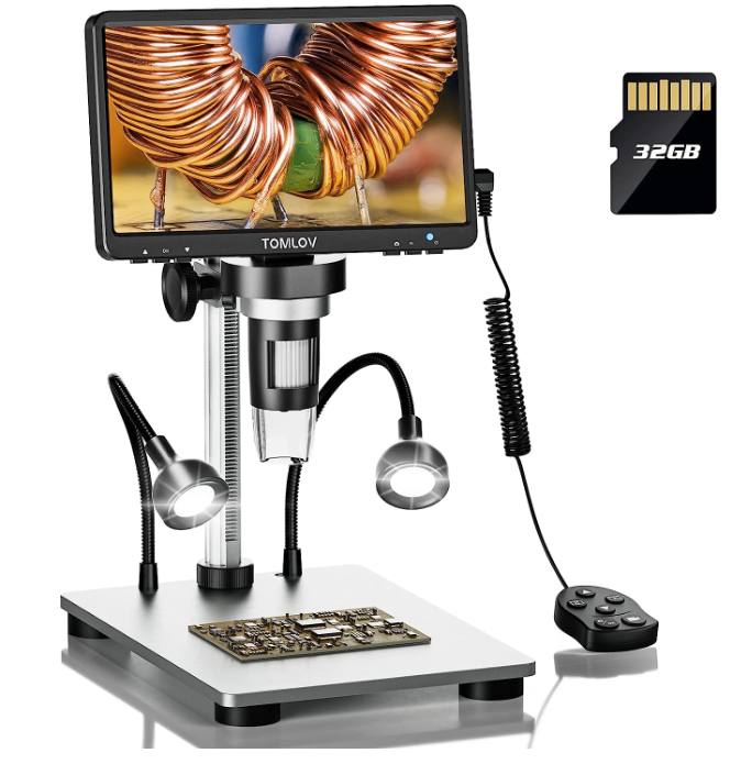 Digital Microscope with 7in LCD Screen - 5x-1200X