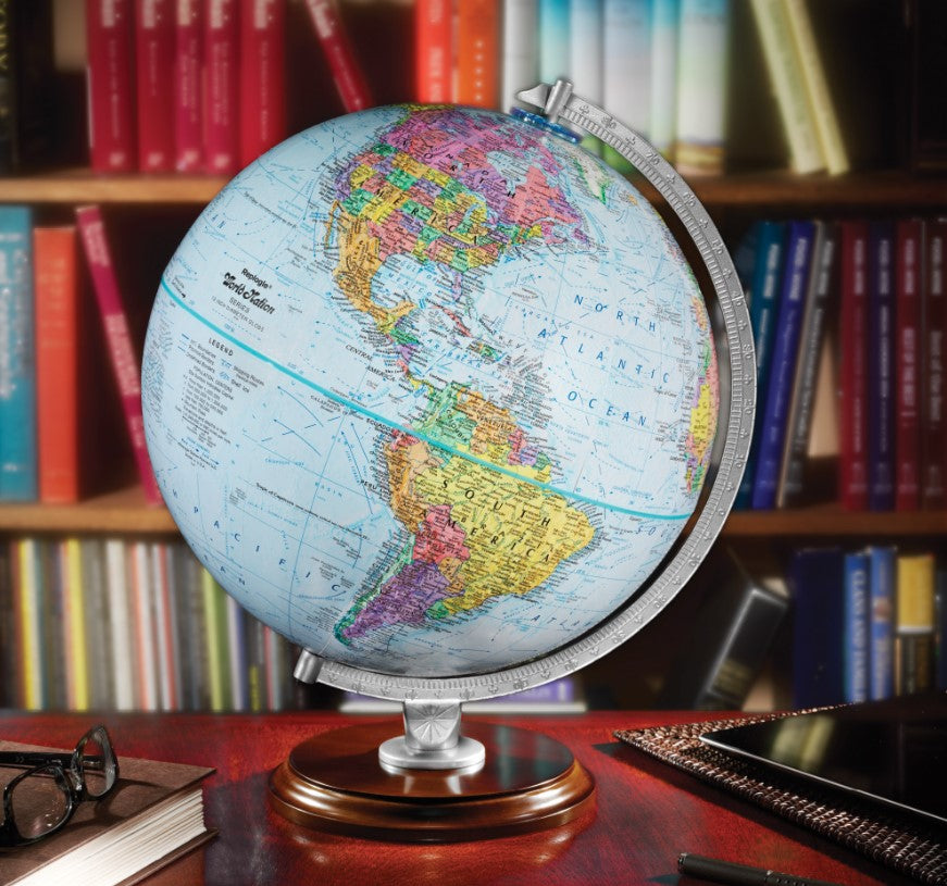 Replogle Student Educational Classic World Globe | 12 inch - Raised Relief | Made in USA