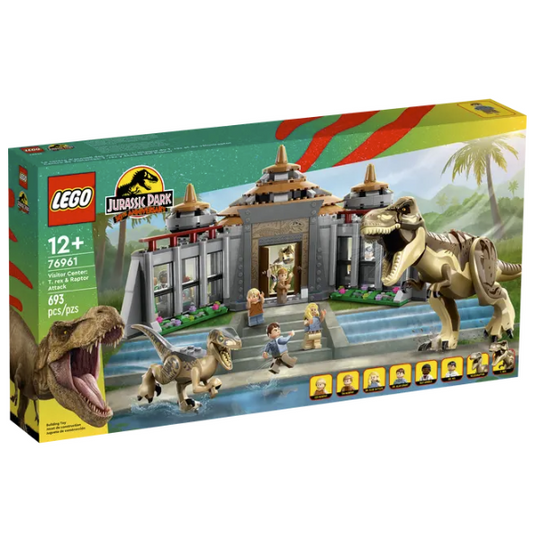 LEGO Visitor Center, T. Rex & Raptor Attack - Jurassic Park 76961