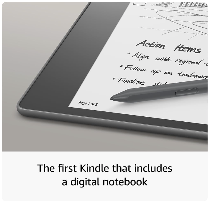 Kindle Scribe w/Basic Pen | For reading, writing, journaling and sketching | 10.2-inch display | 16GB Black