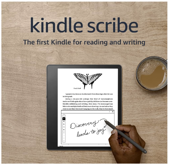 Kindle Scribe w/Basic Pen | For reading, writing, journaling and sketching | 10.2-inch display | 16GB Black