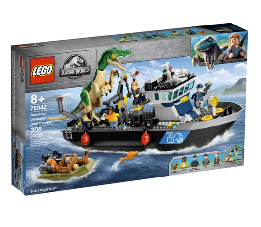 LEGO Baryonyx Dinosaur Boat Escape Jurassic World 76942