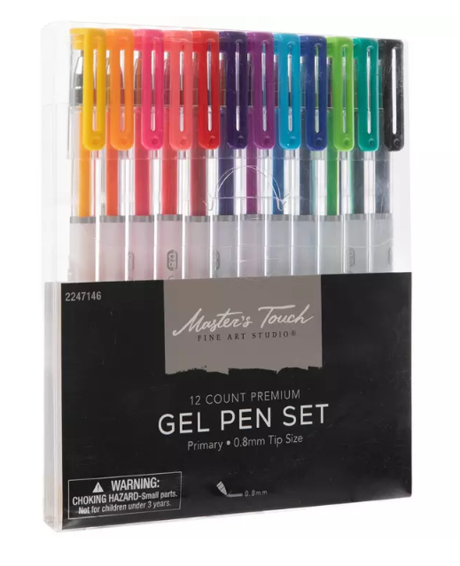 Primary Gel Pens | 12 Piece Set