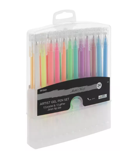 Pastel & Glitter Gel Pens | 24 Piece Set