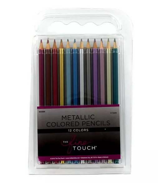 Metallic Colored Pencils | 12 Piece Set