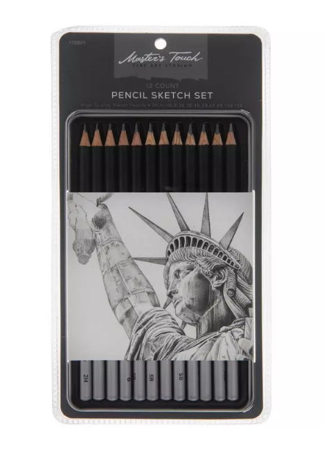 Sketching Pencils | 12 Piece Set with Case