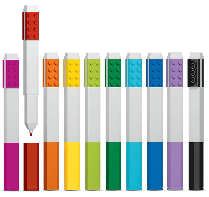 LEGO Marker with Build Plates | 10 Pack