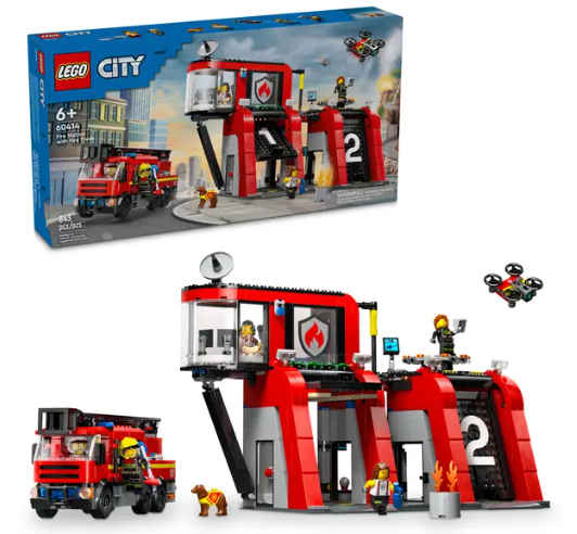 LEGO Fire Station with Fire Truck; 60414