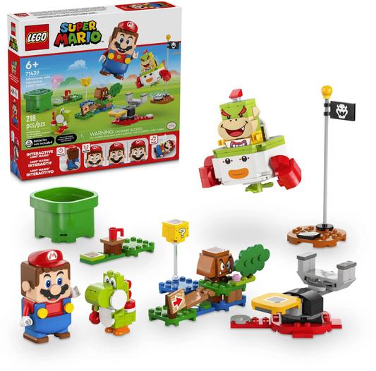 LEGO Super Mario™ Adventures  with Interactive LEGO® Mario 71439 | STEM Education | Spatial Engineering | Dexterity Therapy | Special Parts Kit | 218 Pieces | K12 Education