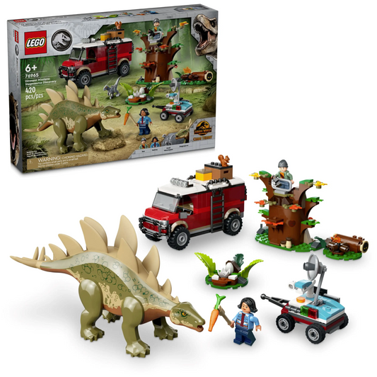 LEGO Dinosaur Missions: Stegosaurus Discovery 76965 | STEM Education | Paleontology Studies | Spatial Engineering | Dexterity Therapy | Special Parts Kit | K12 Education