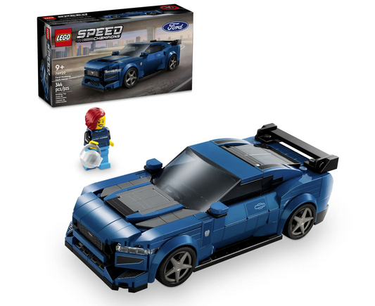 LEGO Ford Mustang Dark Horse Sports Car 76920 | Ages 9+ | STEM Education | Spatial Engineering & Mechanics | Dexterity Therapy | Special Parts Kit | 344 Pieces | K12 Education