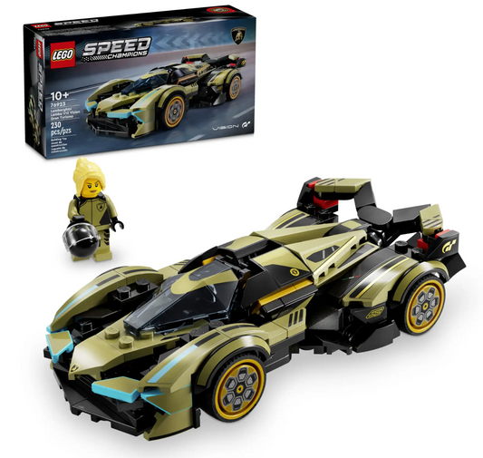 LEGO Lamborghini Lambo V12 Vision GT Super Car 76923 | Ages 10+ | STEM Education | Spatial Engineering & Mechanics | Dexterity Therapy | Special Parts Kit | 230 Pieces | K12 Education