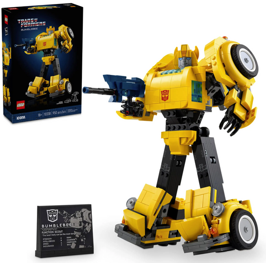 LEGO Bumblebee 10338 | STEM Education | Spatial Engineering & Mechanics | Dexterity Therapy | Special Parts Kit | 950 Pieces | K12 Education