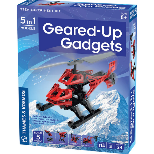 Geared-Up Gadgets | Gears, Transmissions, & Centripetal Force | Ages 8+ | 114 Pieces | STEM Kit