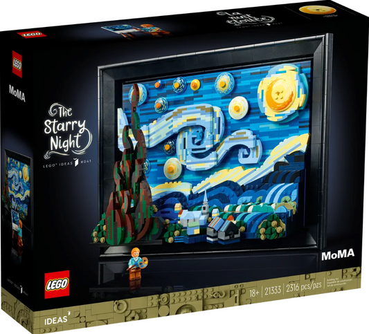 LEGO Vincent van Gogh - The Starry Night 21333 | Art Education | Ages 18+ | 2316 Pieces