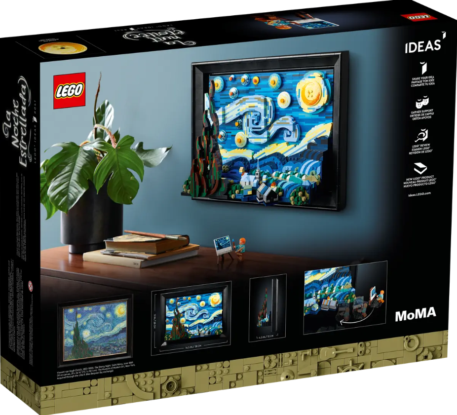 LEGO Vincent van Gogh - The Starry Night 21333 | Art Education | Ages 18+ | 2316 Pieces