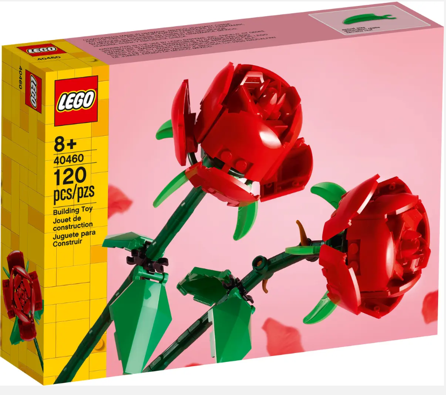 LEGO Roses 40460 | Botanical | 120 Pieces | Ages 8+ | K12 Education | STEM Kit