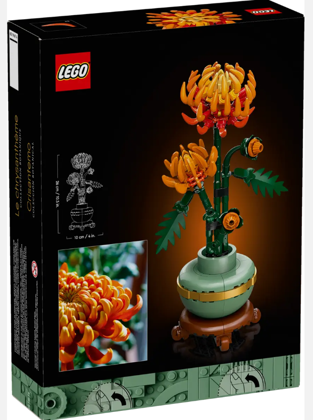 LEGO Chrysanthemum 10368 | Botanical | 278 Pieces | Ages 18+ | K12 Education | STEM Kit