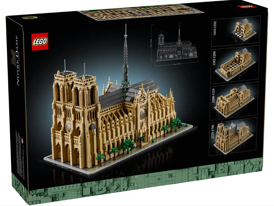 LEGO Notre-Dame de Paris 21061 | Historical Architecture | 4383 Pieces | Ages 18+ | K12 Education | STEM Kit