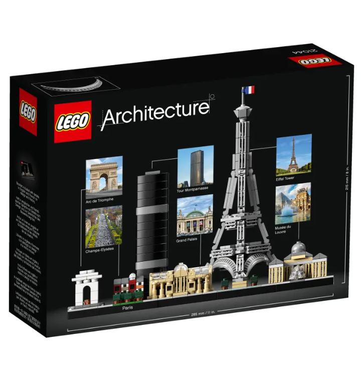 LEGO Paris 21044 | Historical Architecture | 649 Pieces | Ages 12+ | K12 Education | STEM Kit