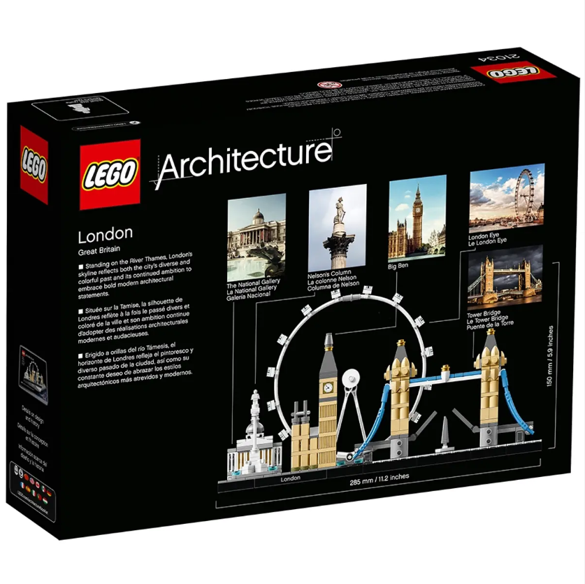 LEGO London 21034 | Historical Architecture | 468 Pieces | Ages 12+ | K12 Education | STEM Kit