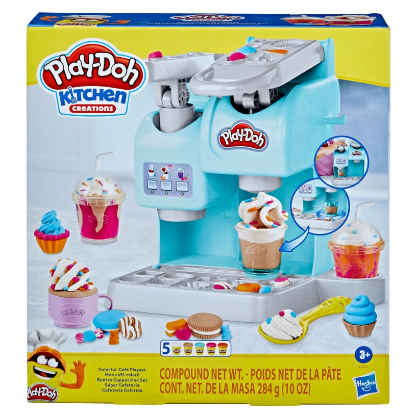 Play-Doh Kitchen Creations Colorful Cafe | Sculpting Clay | 5-Pack