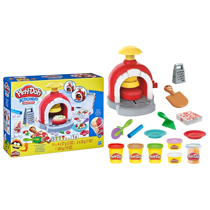 Play-Doh Kitchen Creations Pizza Oven | Sculpting Clay | 5-Cans