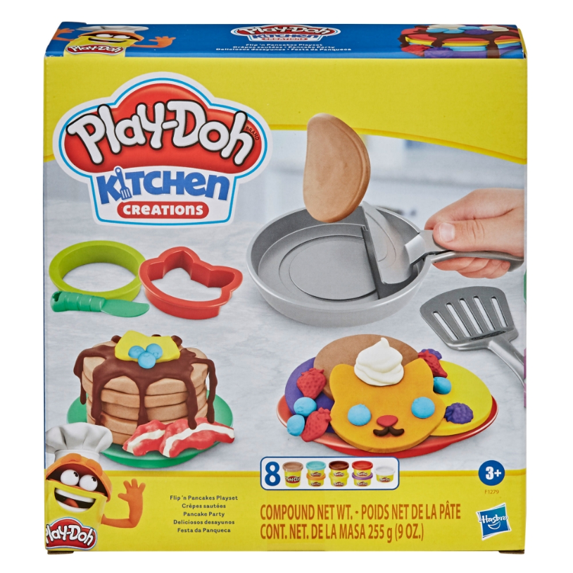 Play-Doh Kitchen Creations Flip 'n Pancakes | Sculpting Clay | 8-Cans