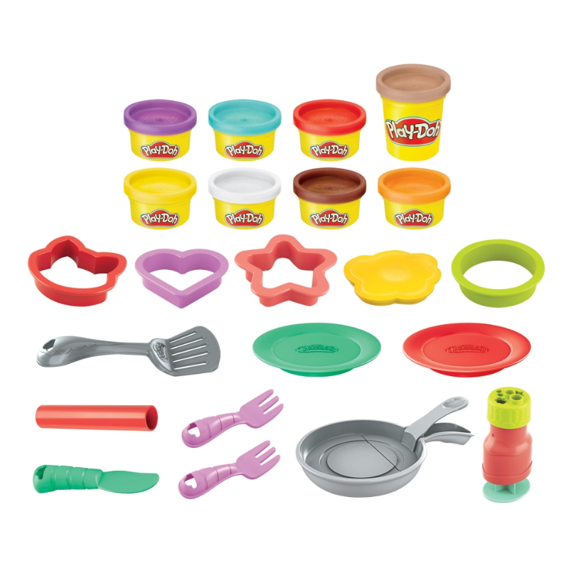 Play-Doh Kitchen Creations Flip 'n Pancakes | Sculpting Clay | 8-Cans