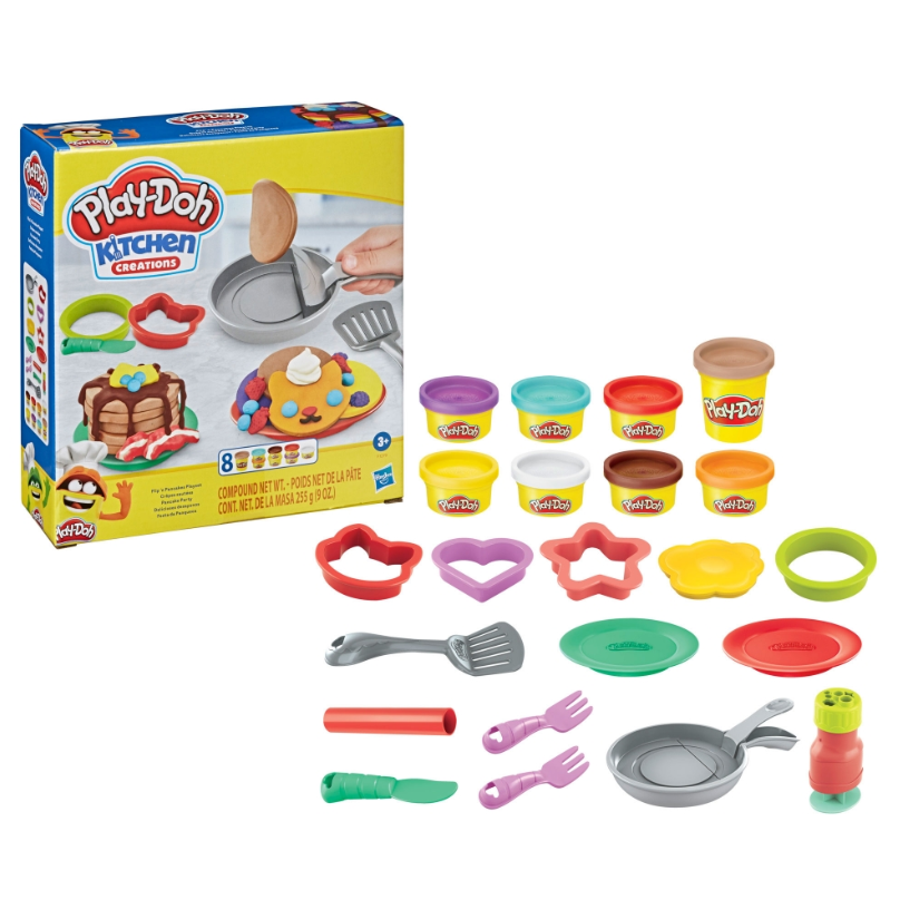 Play-Doh Kitchen Creations Flip 'n Pancakes | Sculpting Clay | 8-Cans