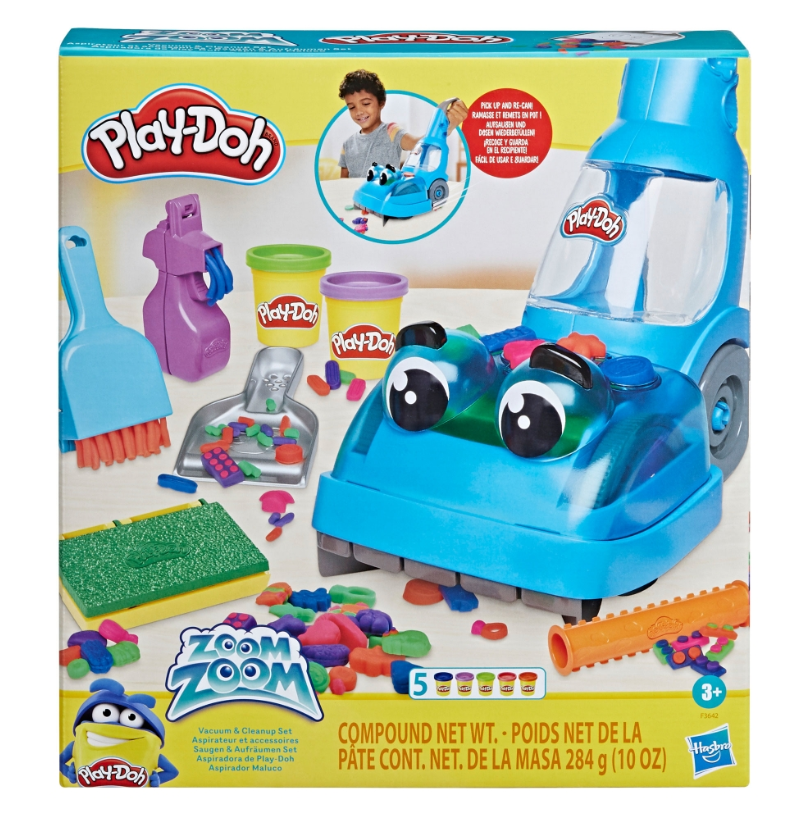 Play-Doh Zoom Zoom Vacuum and Cleanup | Sculpting Clay | 5-Cans