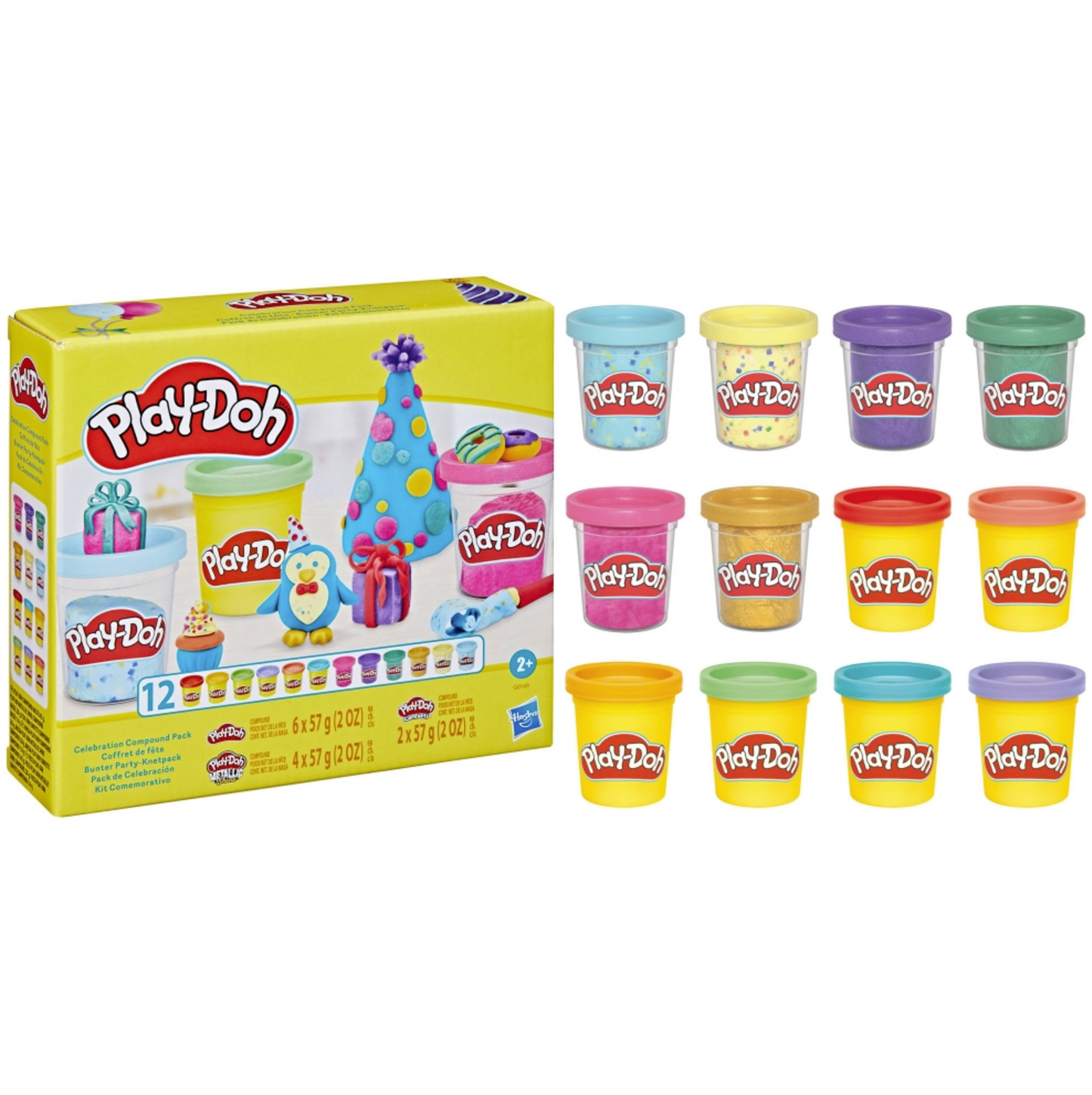 Play-Doh Celebration | Sculpting Clay | 12-Cans